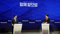 국민의힘 2차 경선…김문수-한동훈 맞수토론서 ‘사람 맞나’ ‘전과 더 많아’ 설전