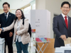 대선 사전투표 첫날…이재명은 청년과, 김문수는 딸과 한 표